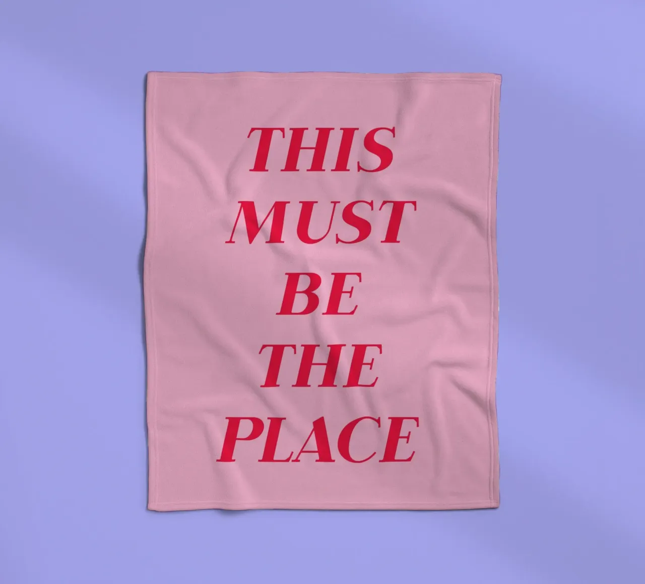 Pink and Red This Must Be The Place Art coperta in pile da GraceDigitalArtCo