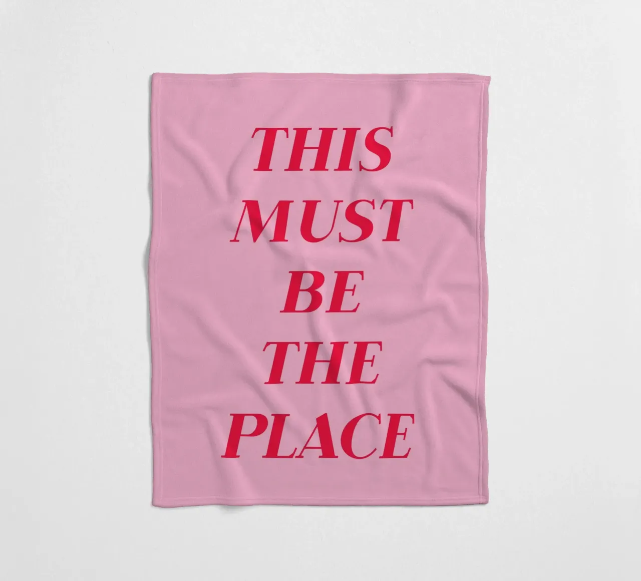 Pink and Red This Must Be The Place Art coperta in pile da GraceDigitalArtCo