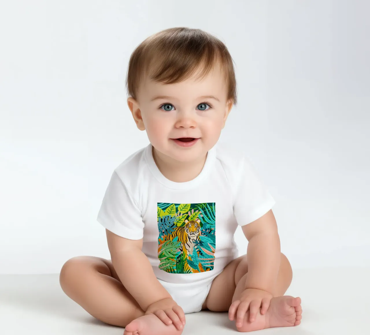 Only 3890 Left. short-sleeve baby romper by 83oranges