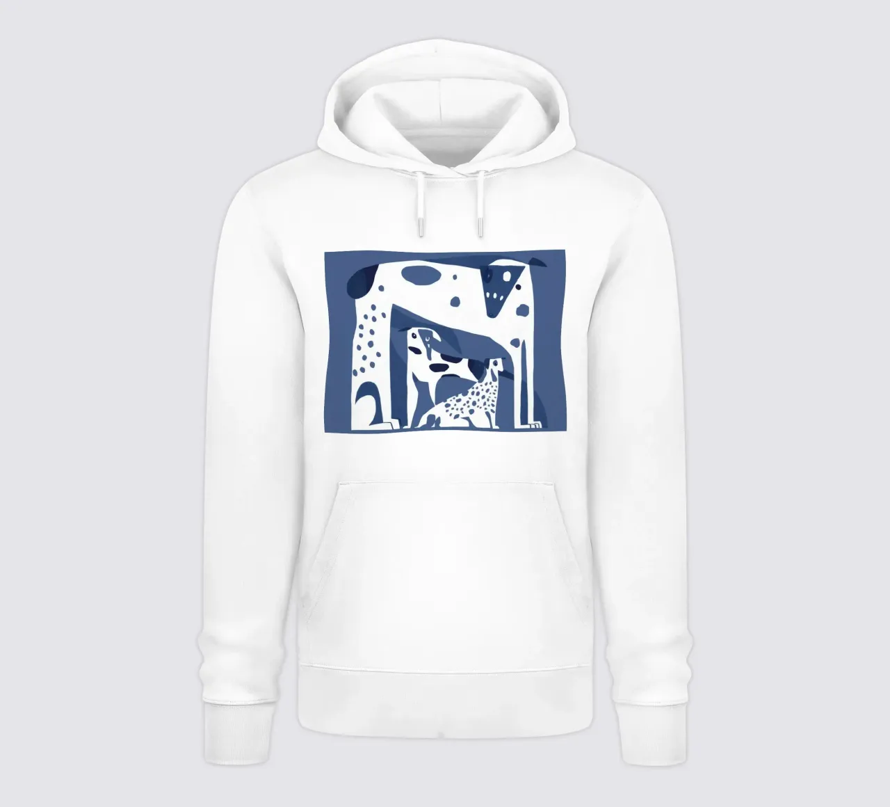 Forme canine blu felpa con cappuccio da Lumie Layers