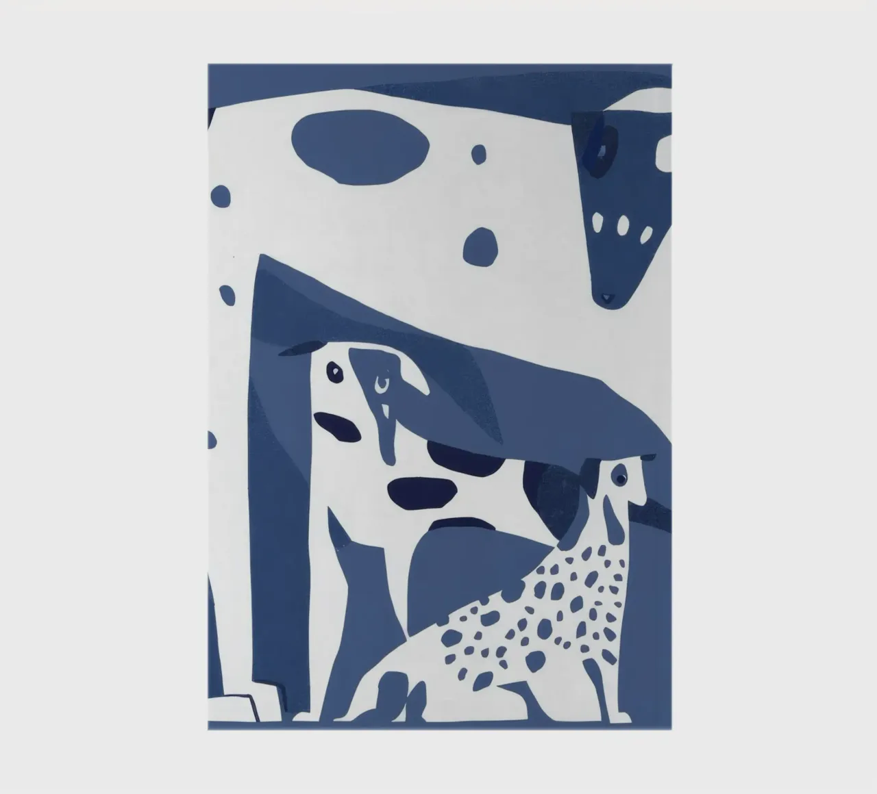 Canine Forms Blue notebook by Lumie Layers