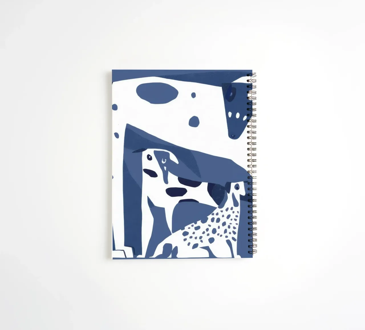 Canine Forms Blue spiral notebook by Lumie Layers