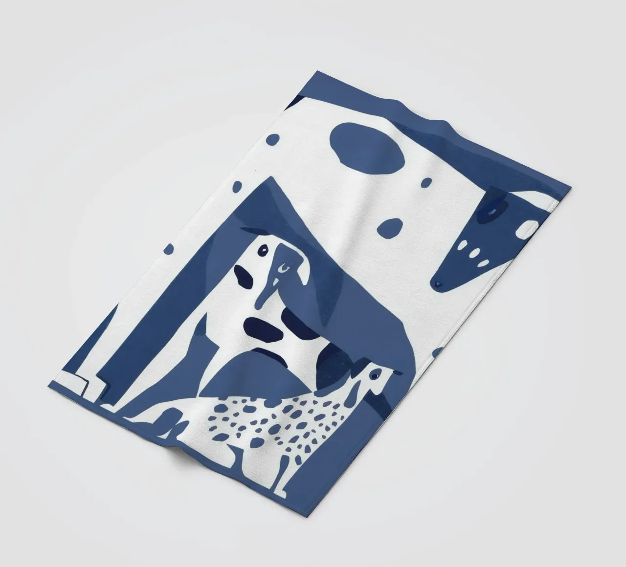 Forme canine blu coperta in pile da Lumie Layers