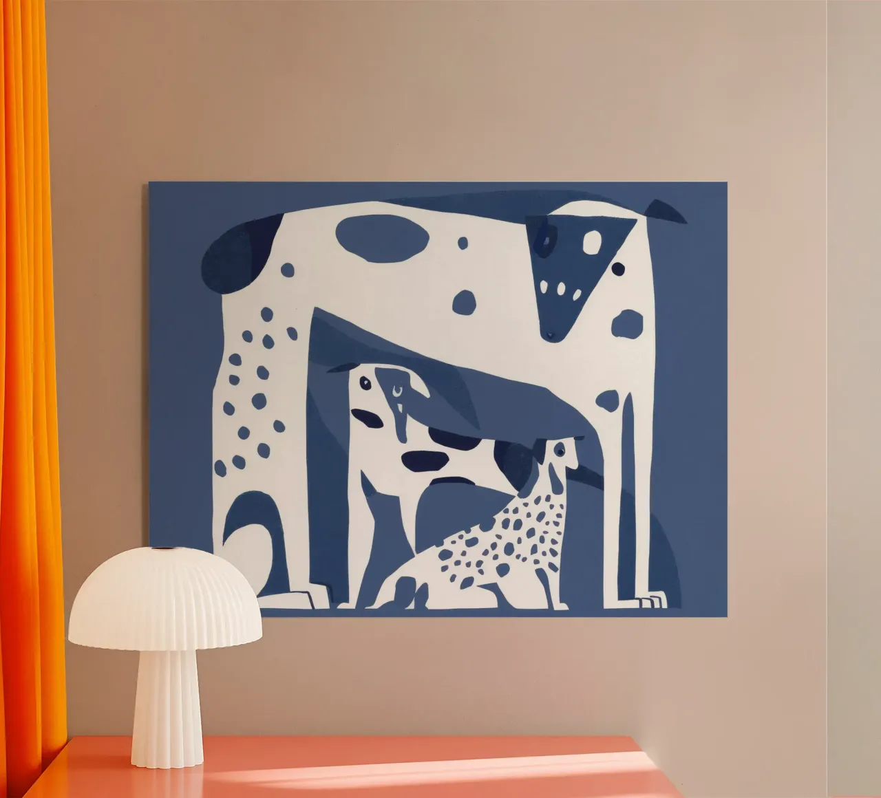 Forme canine blu plexiglass da Lumie Layers