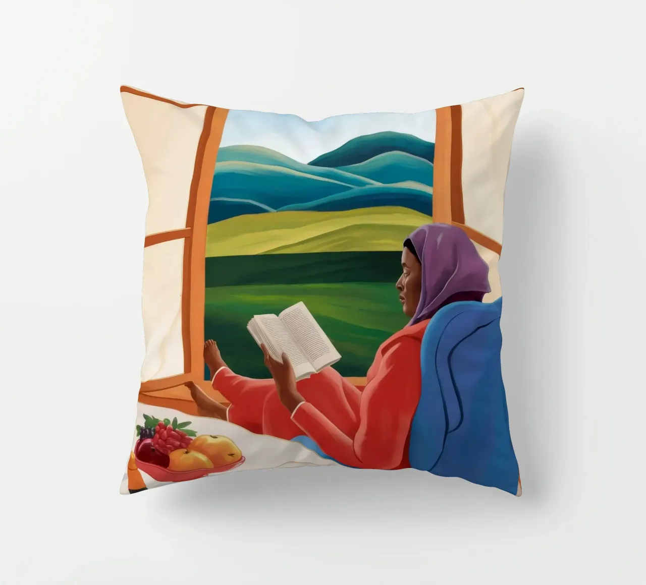 Window Read Repose decorative cushion by Lumie Layers