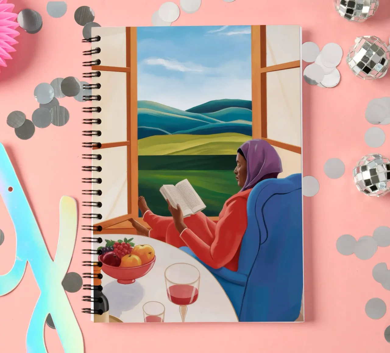 Window Read Repose spiral notebook by Lumie Layers