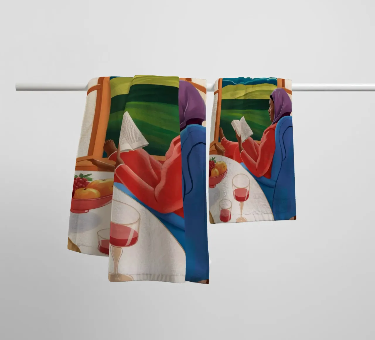 Window Read Repose towel by Lumie Layers