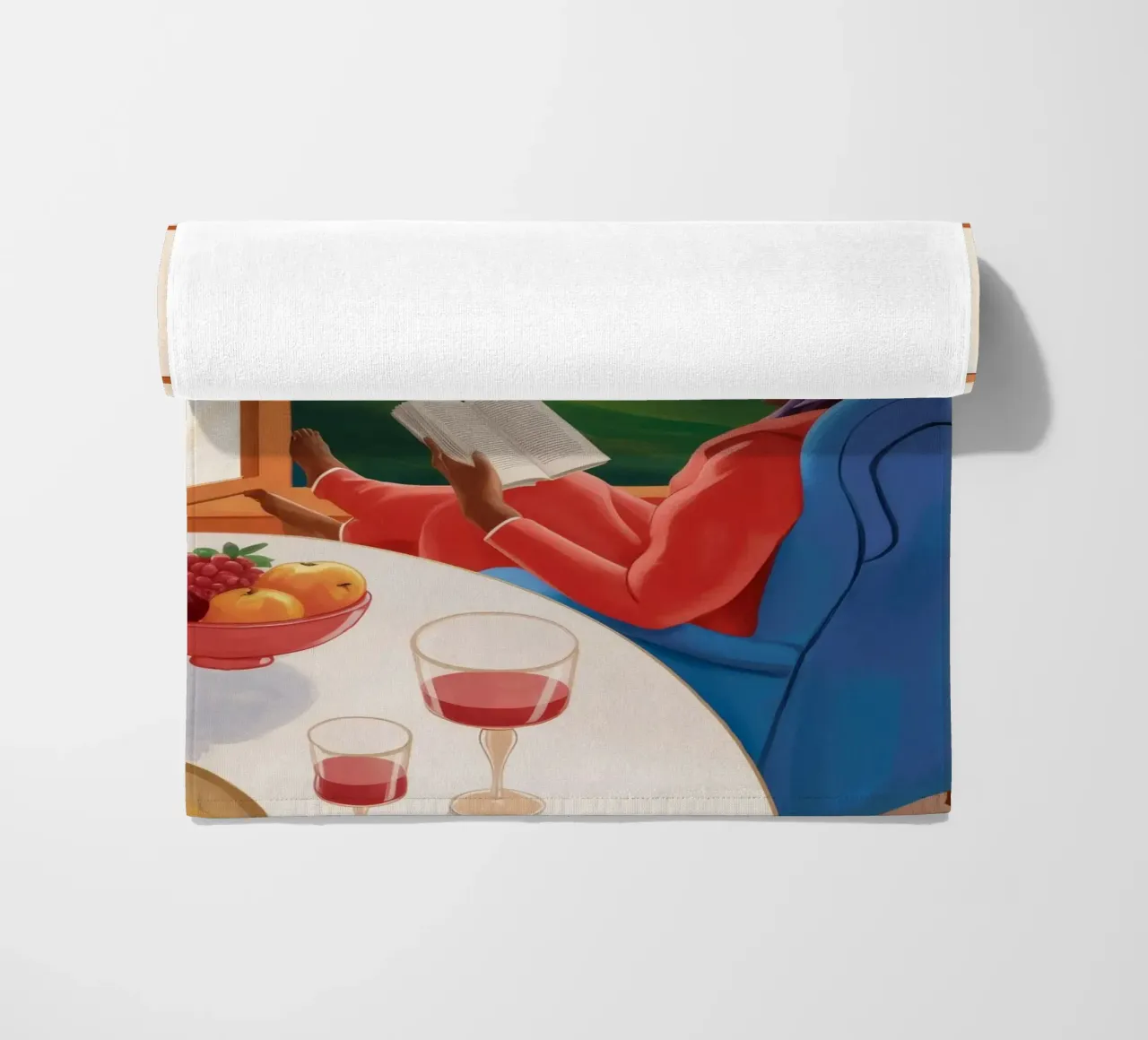 Window Read Repose beach towel by Lumie Layers