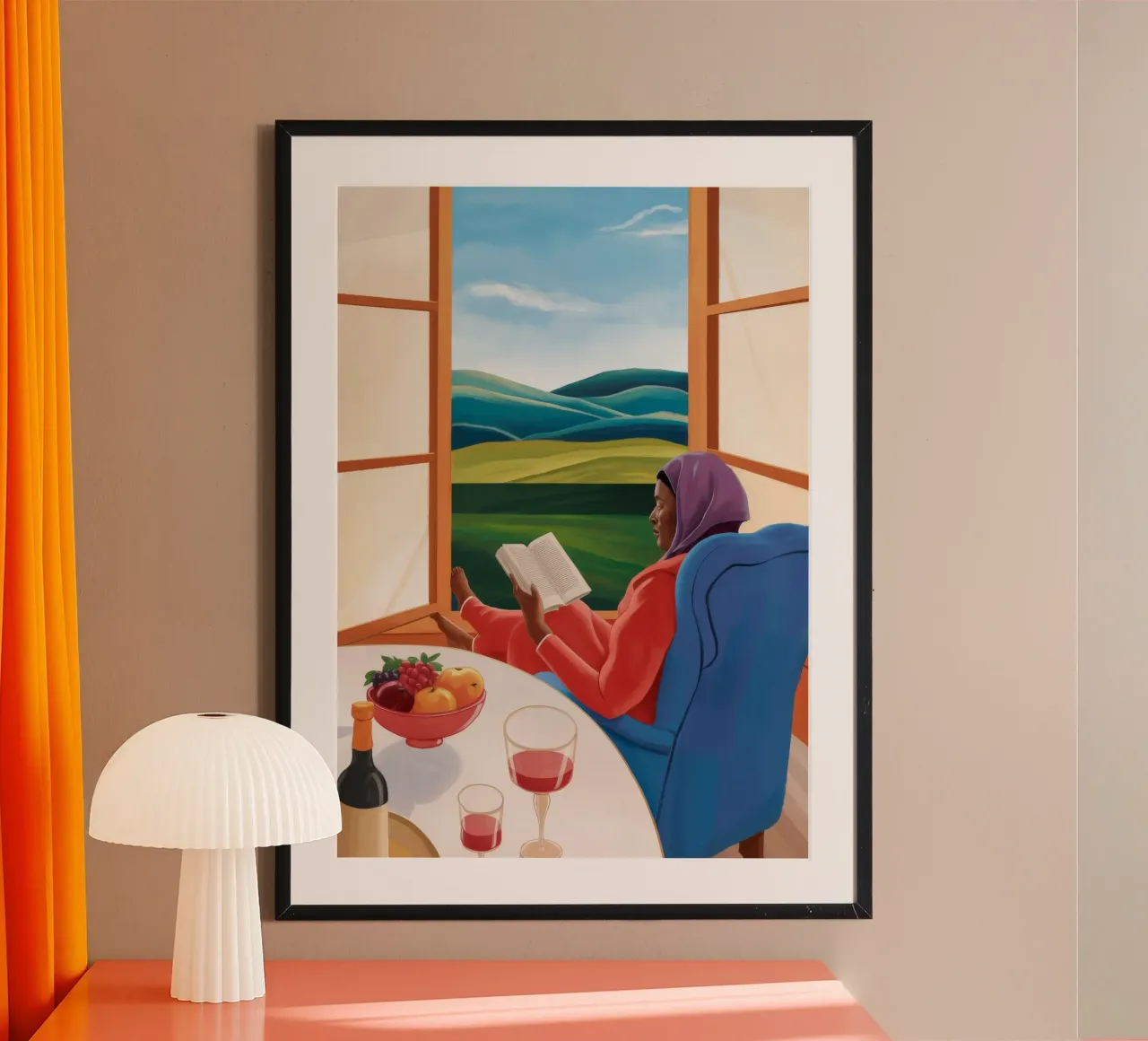 Finestra di lettura del riposo poster da Lumie Layers