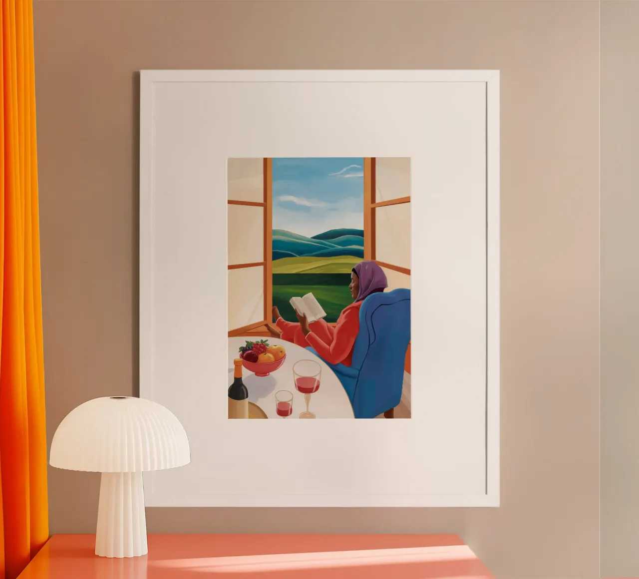 Finestra di lettura del riposo poster da Lumie Layers