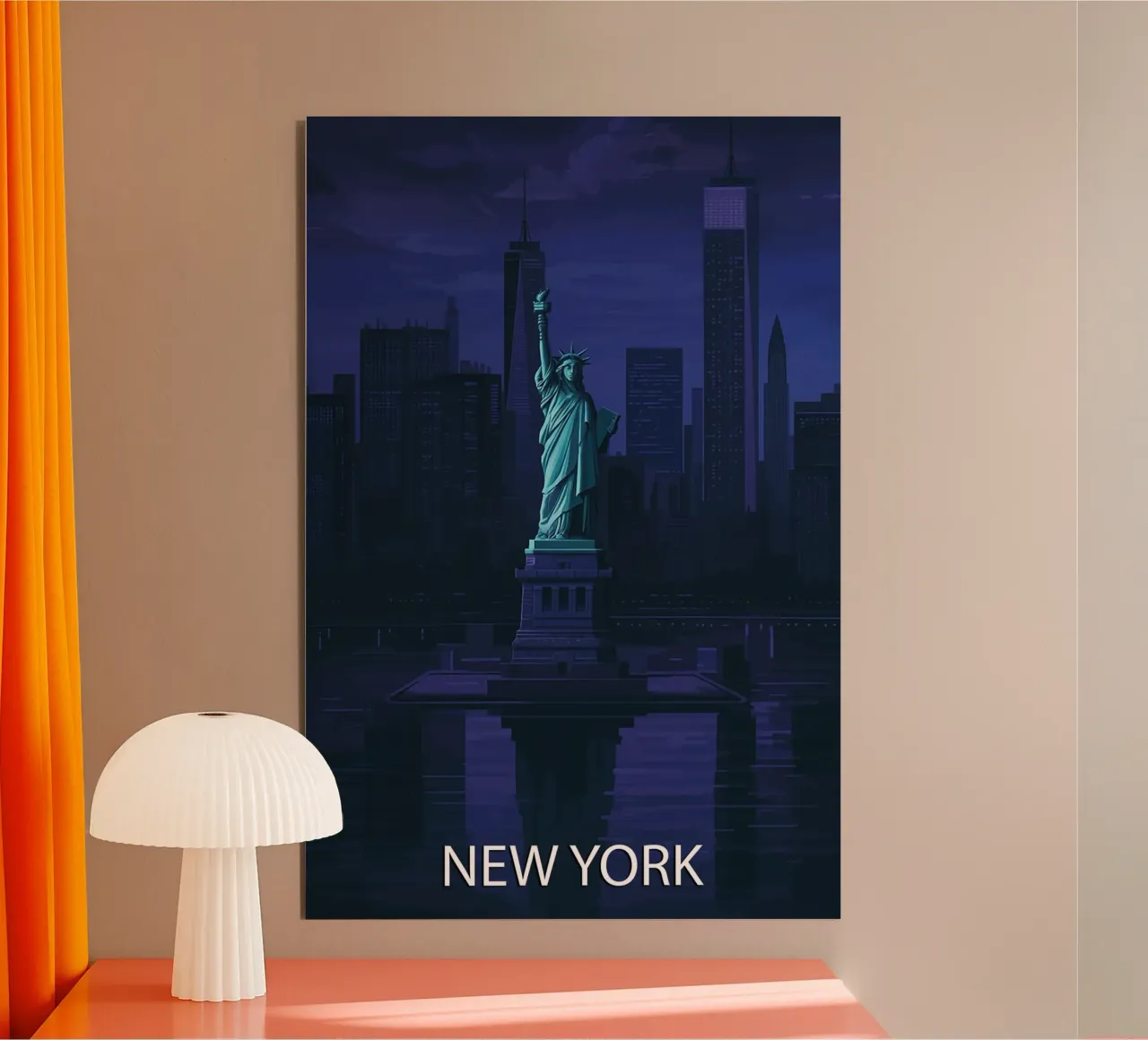 pittura vettoriale dello skyline di new york alluminio dibond da adzkiya