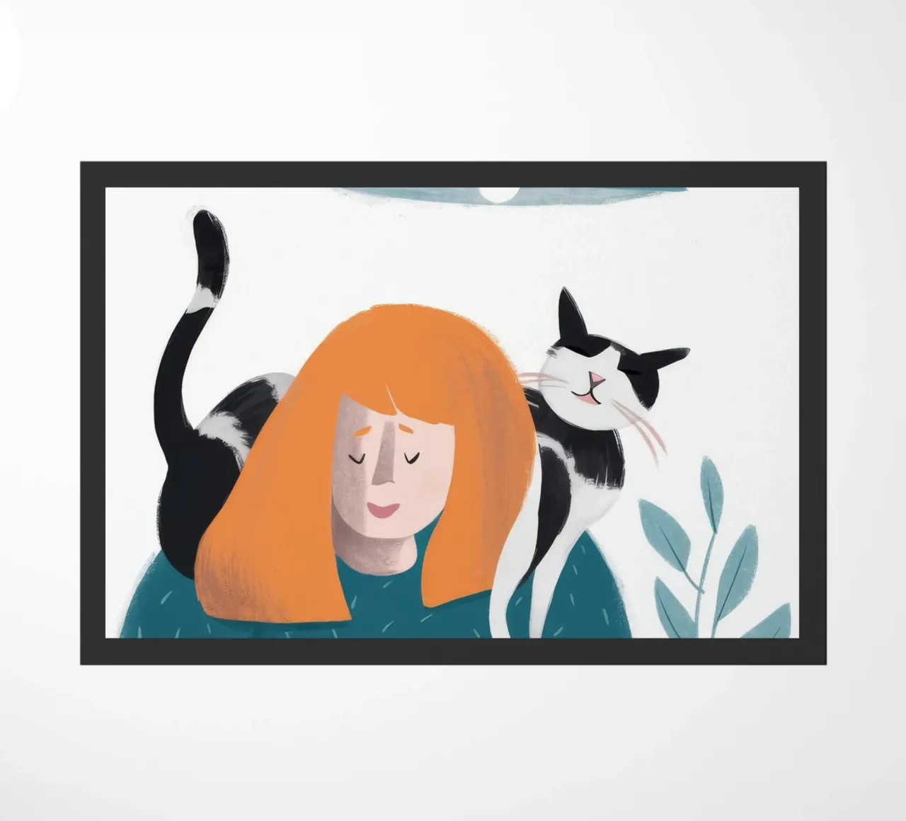 Compagno del gatto scrittore zerbino da Lumie Layers