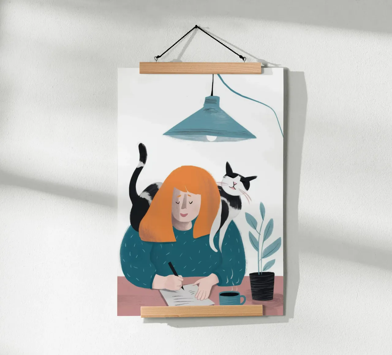 Compagno del gatto scrittore carta hahnemühle da Lumie Layers