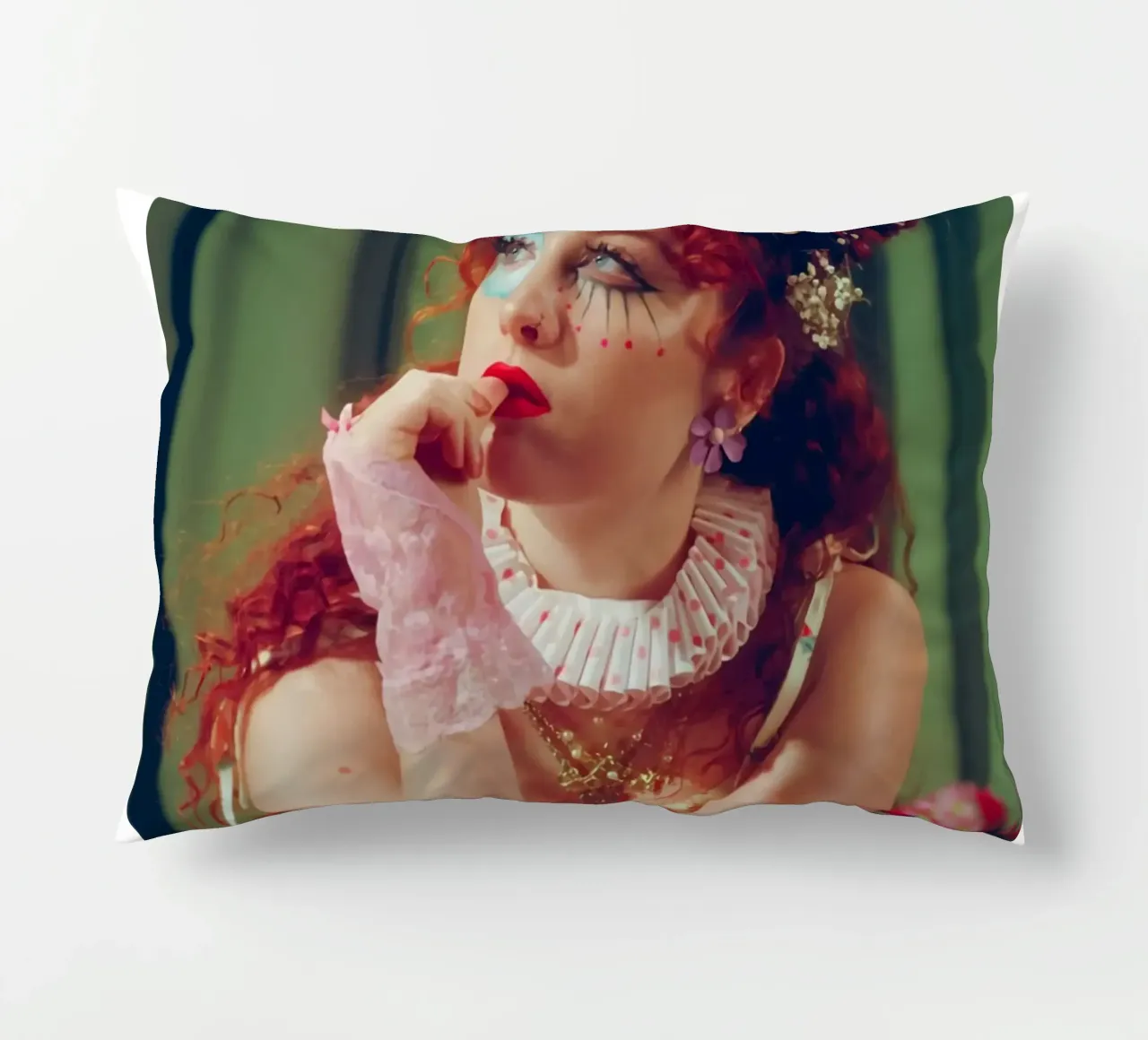 Natural Beauty Chappell Roan Album Cover Poster decorative cushion by ardala guller