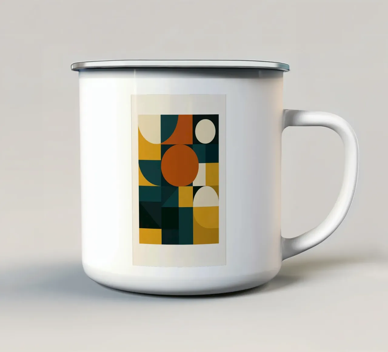 Modern Geometry tazza in smalto da Studio M