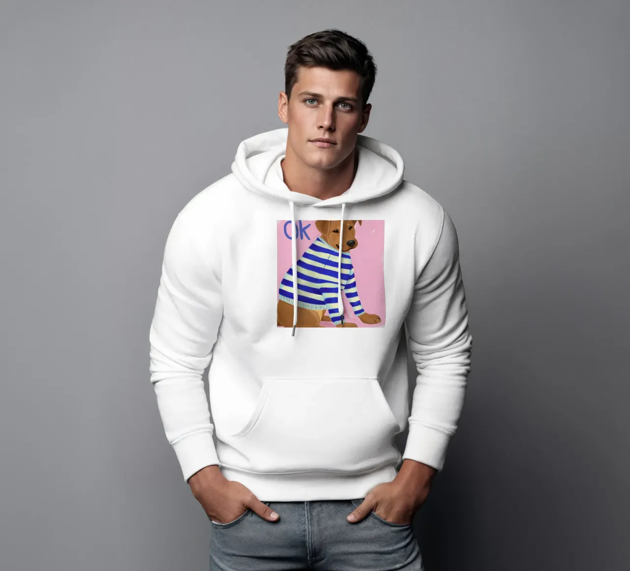 Maglione a righe Pupo felpa con cappuccio da Lumie Layers