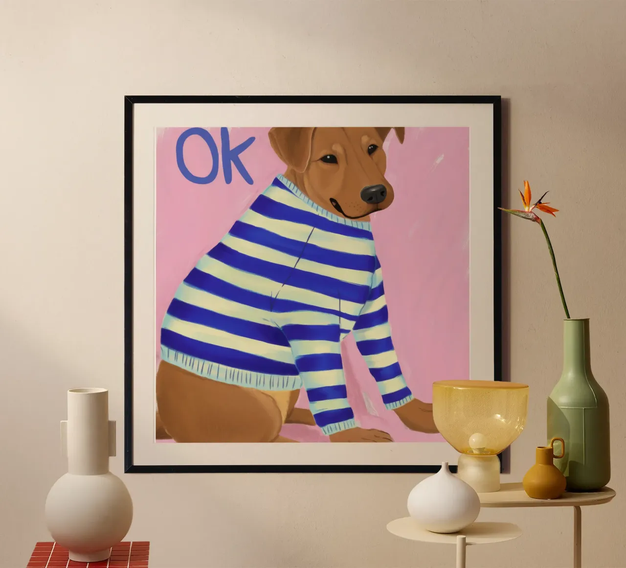 Maglione a righe Pupo poster da Lumie Layers