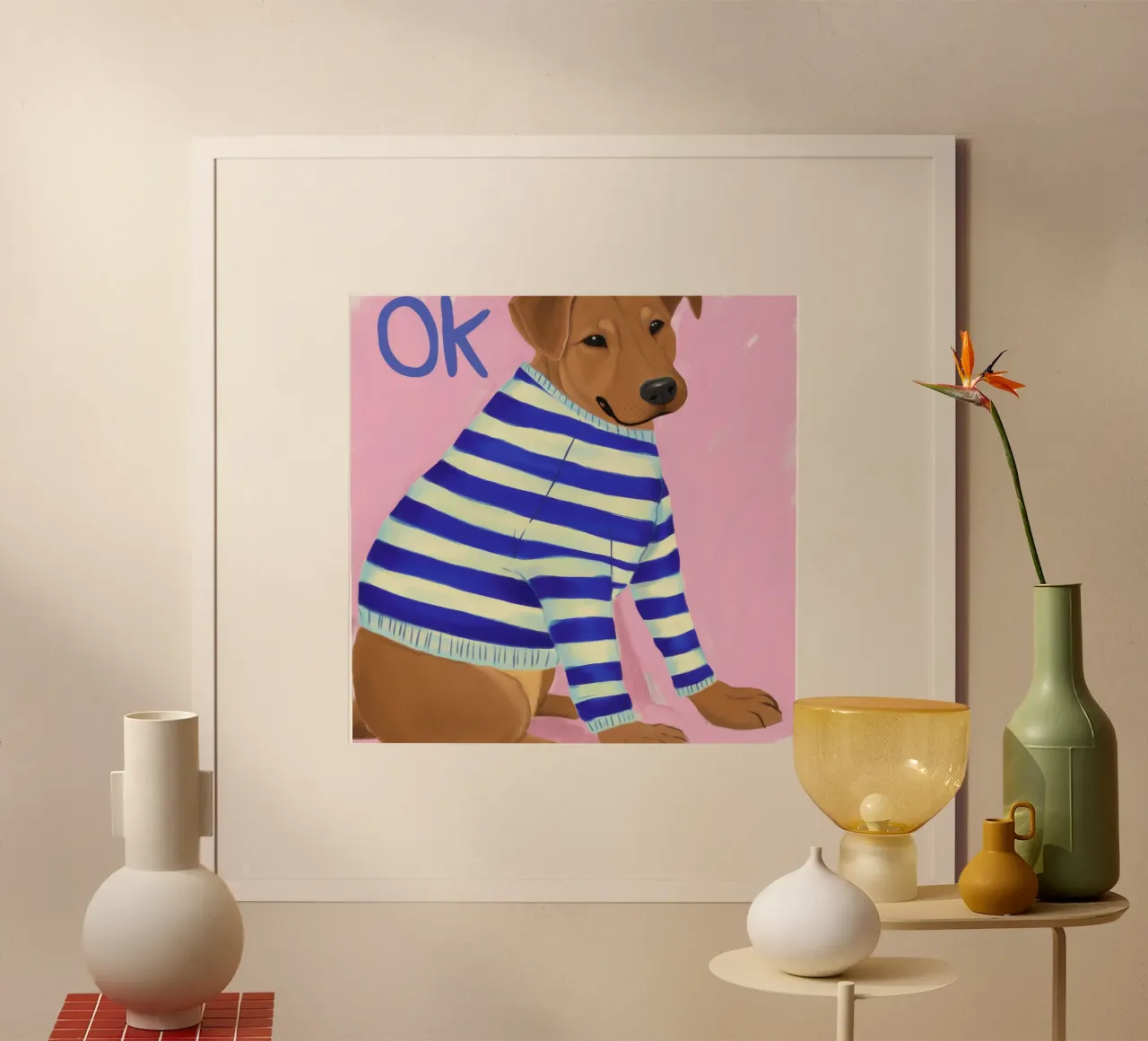 Maglione a righe Pupo poster da Lumie Layers