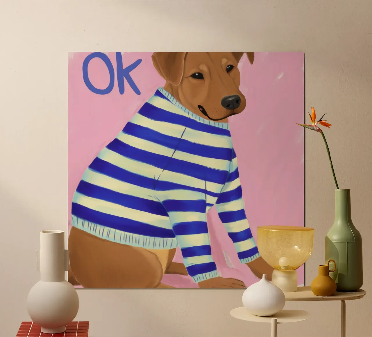Maglione a righe Pupo poster da Lumie Layers