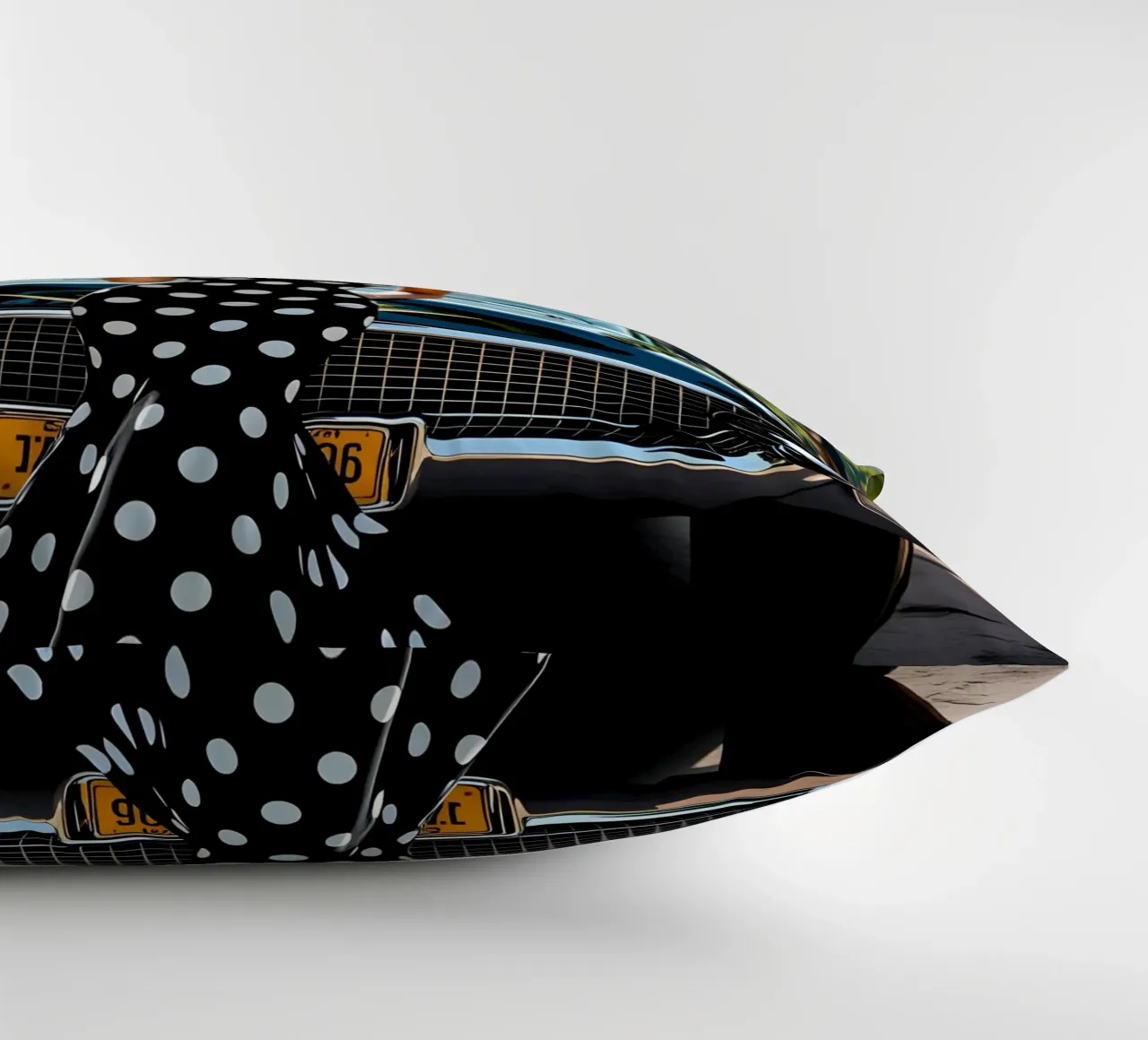 Dame mit Cadillac im Dschungel Kissen von Anita's Dream