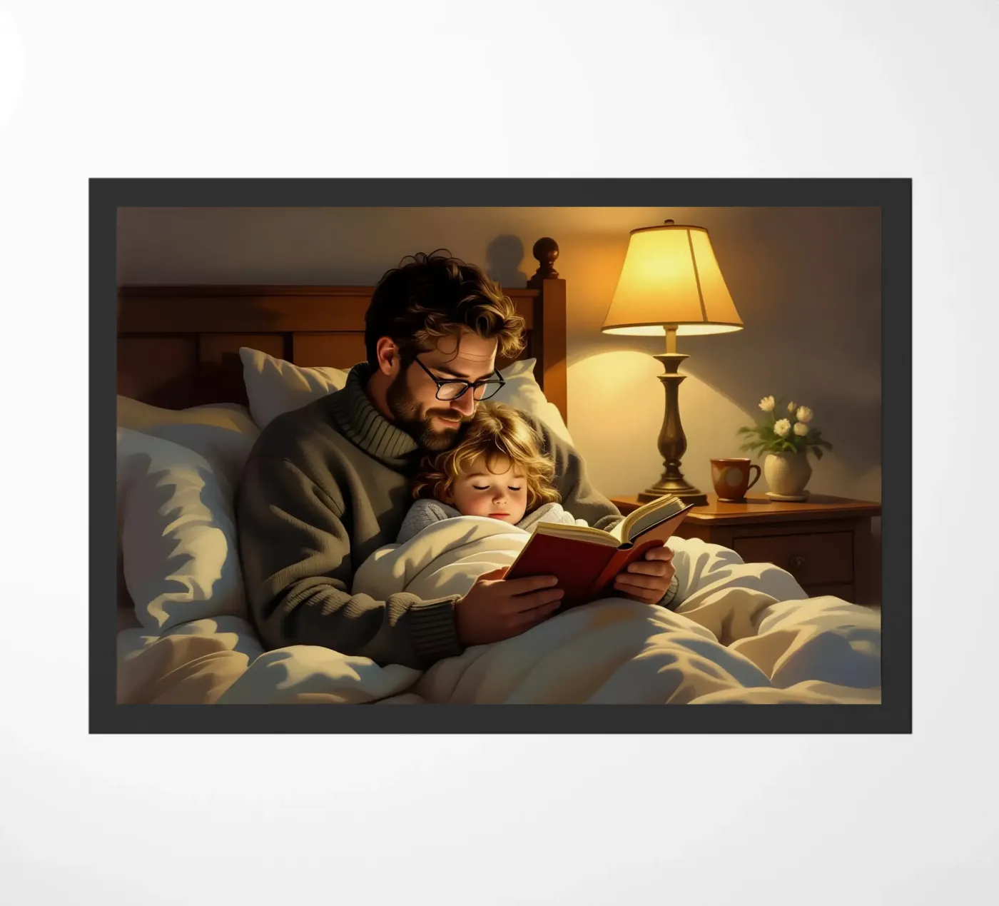 Vater und Sohn Fußmatte von Anita's Dream