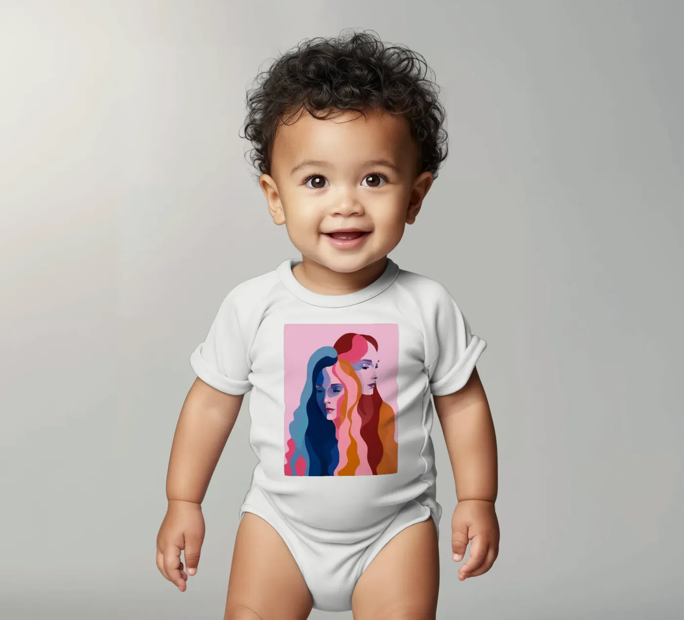 Double teinte Muse body bébé de Lumie Layers