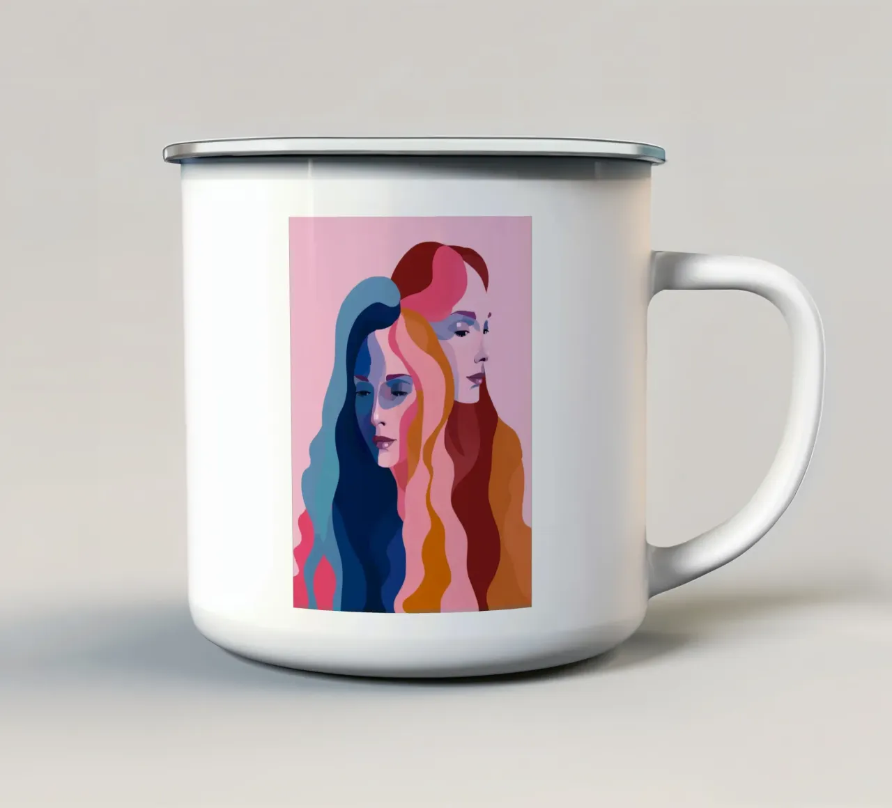 Doppia tonalità di Muse tazza in smalto da Lumie Layers