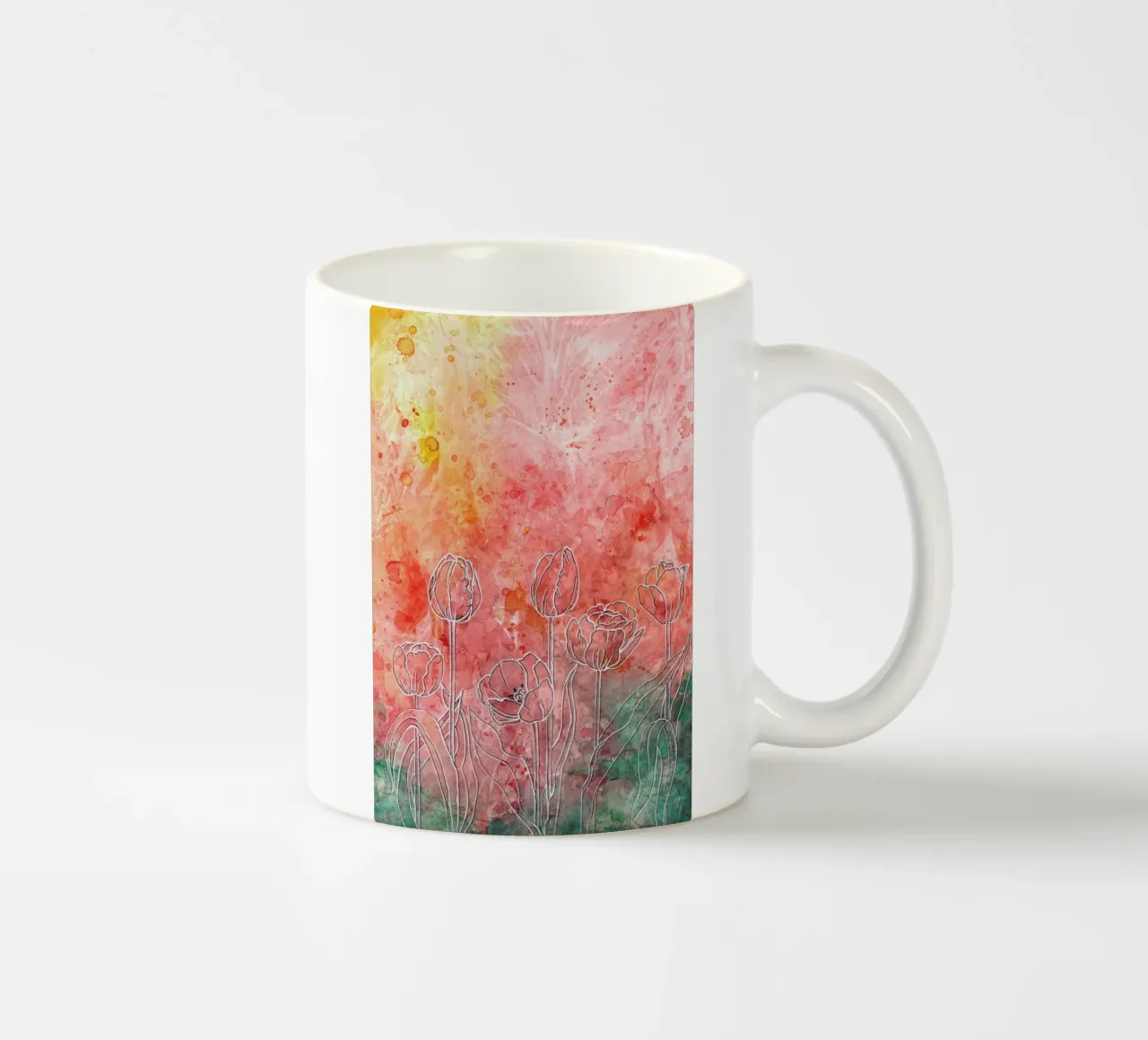 Tulips tazza in ceramica da Ctoft