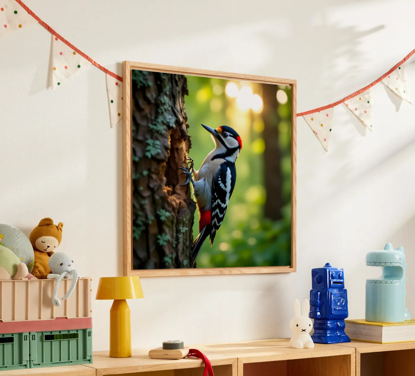 Woodpecker acrylic glass by Anita's Dream
