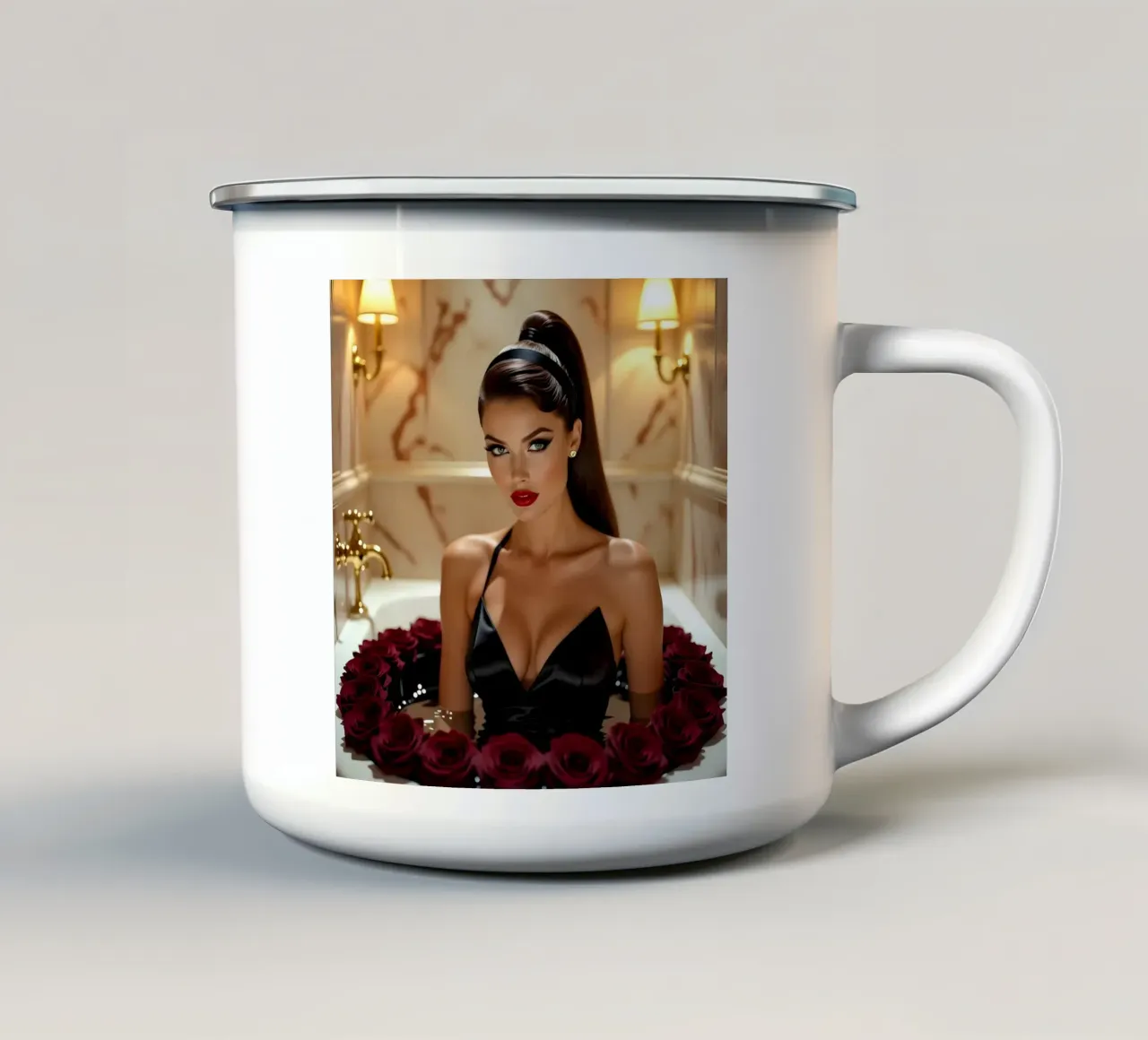 Bagno di cioccolato tazza in smalto da Anita's Dream