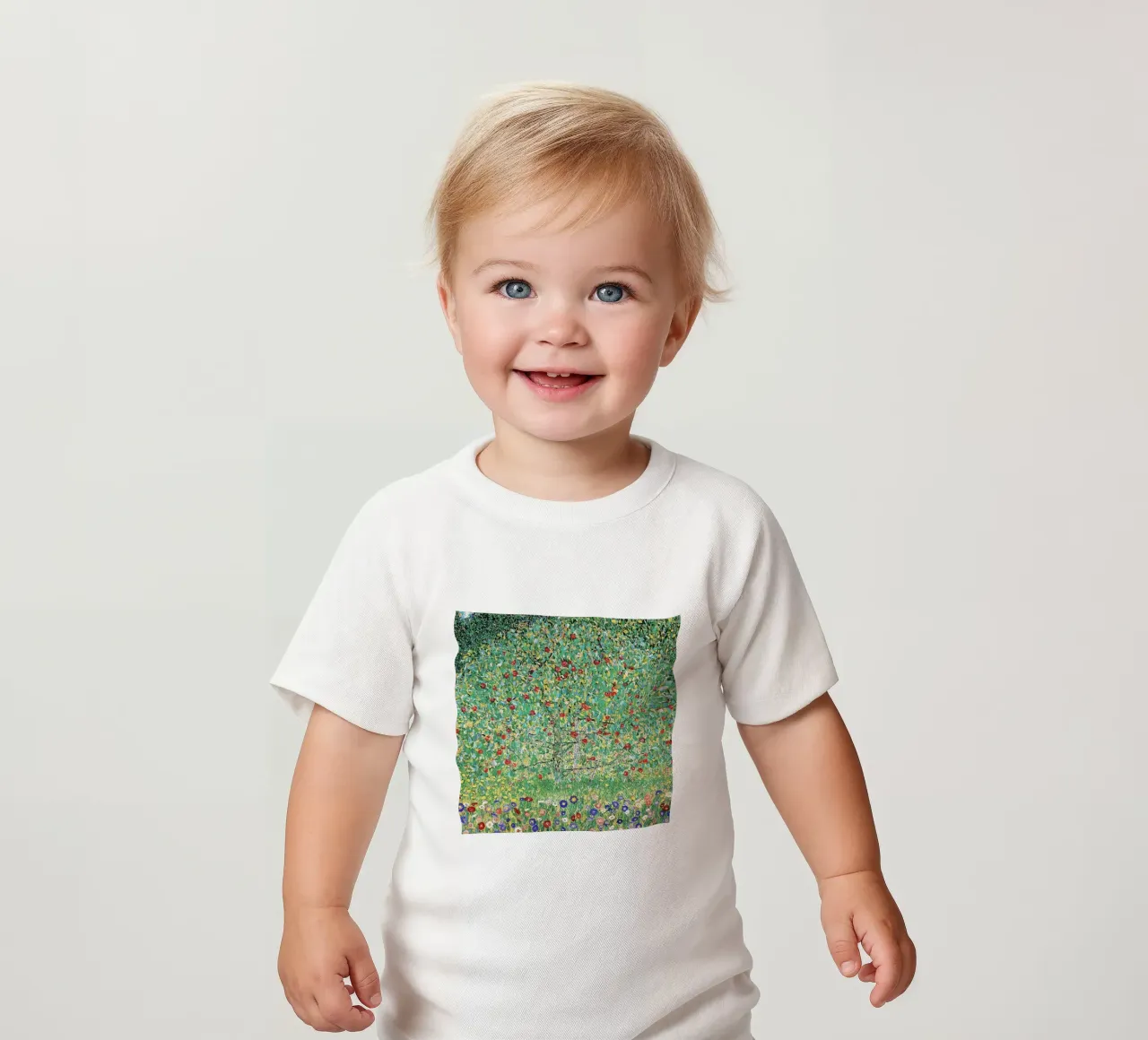 Apfelbaum I - Gustav Klimt Baby T-Shirt von Show Art
