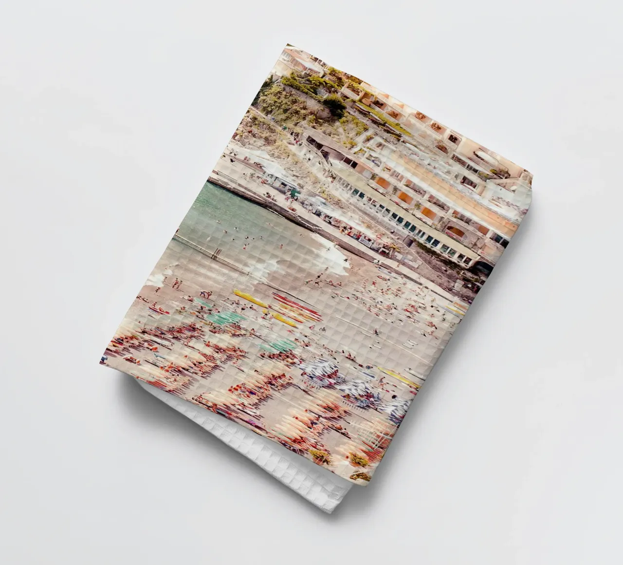 Positano Beach Photographic Coastal Summer Art canovaccio da cucina da GraceDigitalArtCo