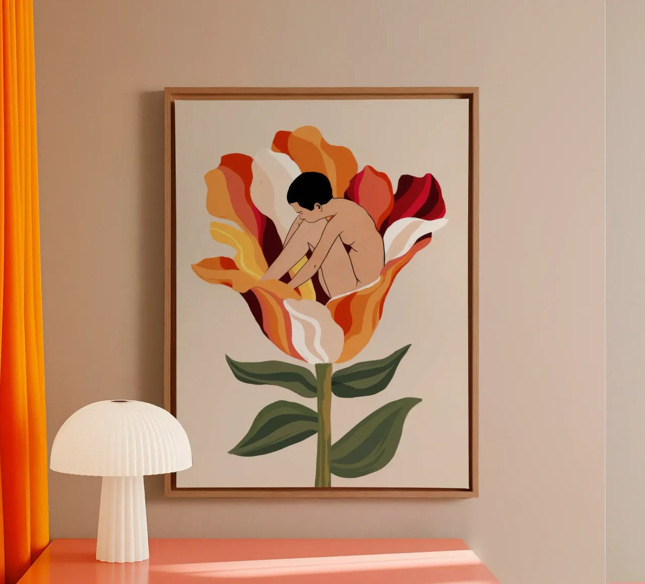 Rinascita di Lily Bloom tela con Cornice a cassetta da Lumie Layers
