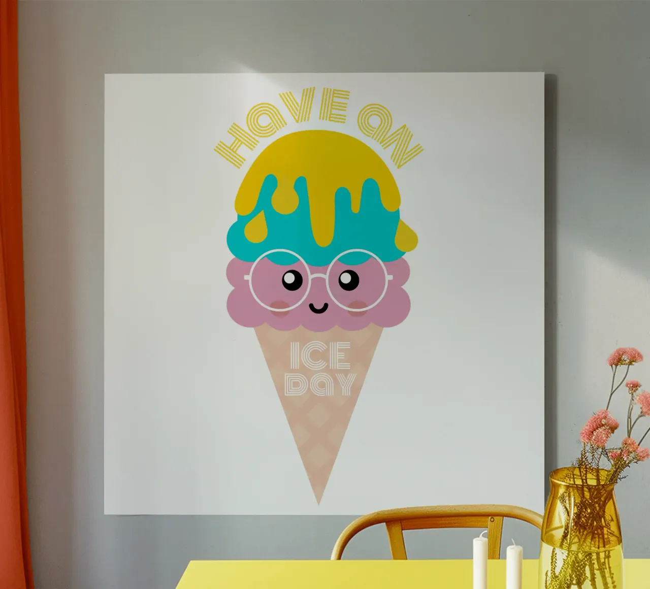 have an ice day tela con Cornice a cassetta da fummelhummel