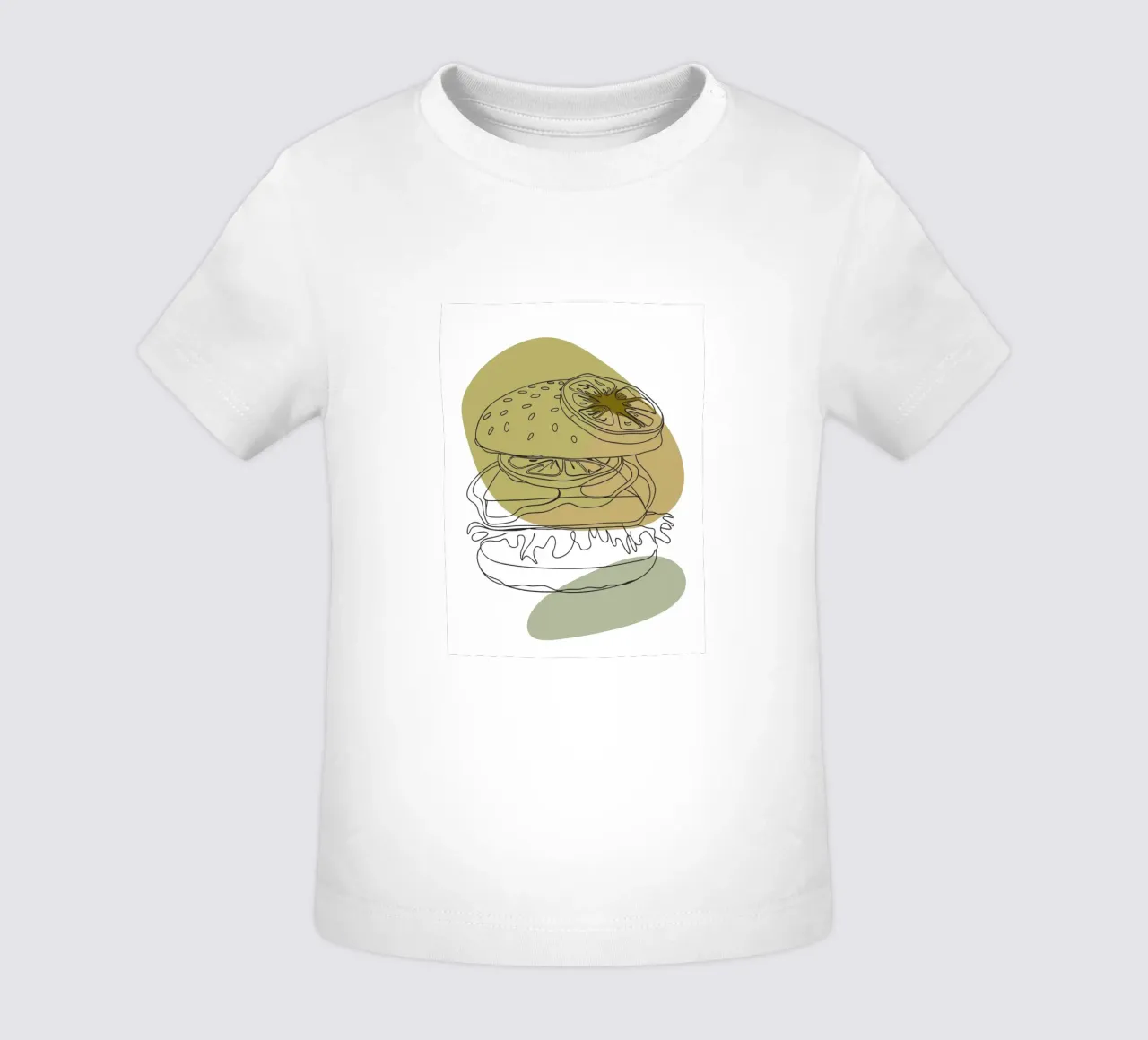 Hamburger minimalista maglietta neonato da RELAXING TOUCH