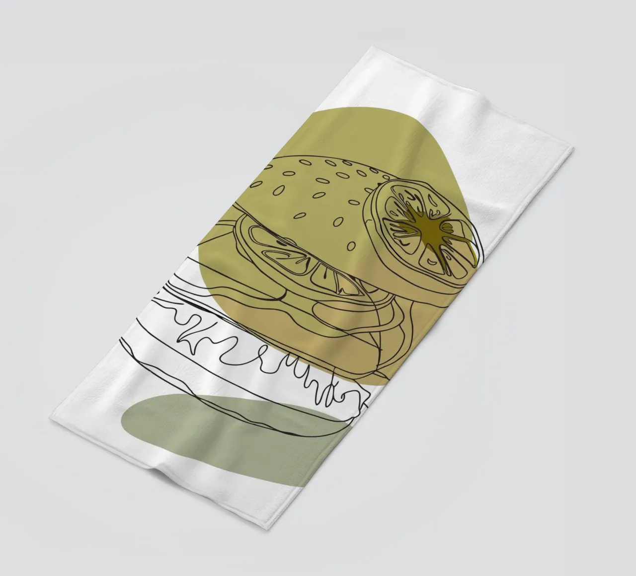 Hamburger minimalista telo mare da RELAXING TOUCH