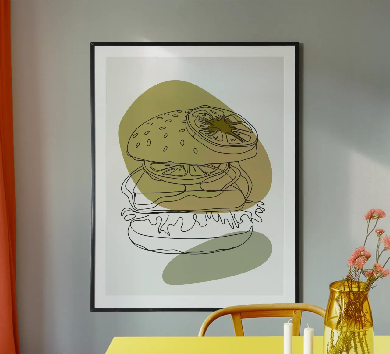 Hamburger minimalista carta hahnemühle da RELAXING TOUCH