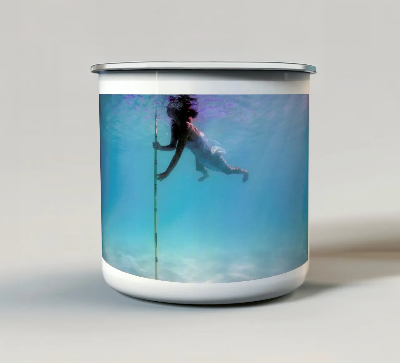 Untitled_6 Emaille Tasse von James Cooper