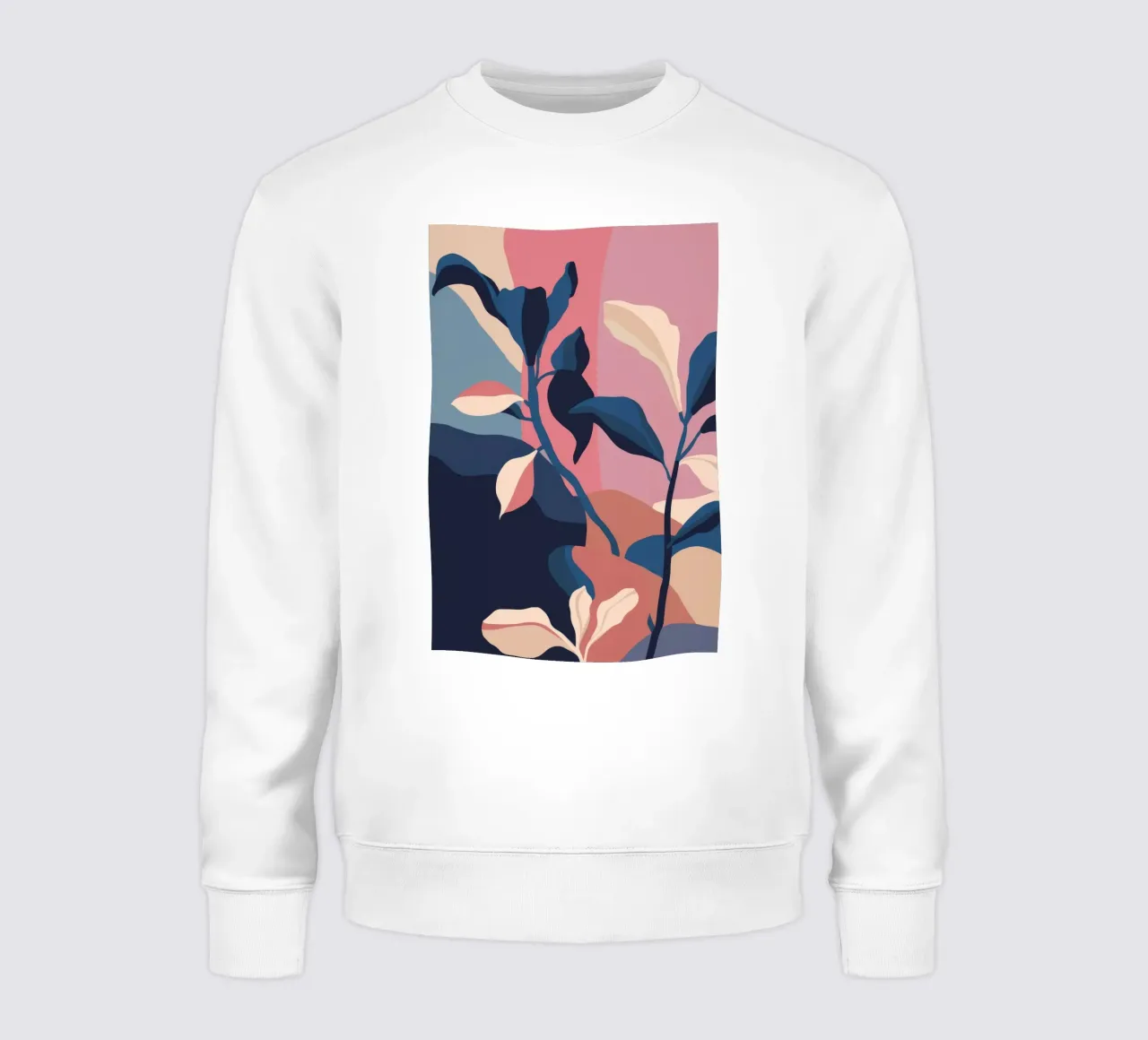 Botanical Abstract Form Sweatshirt von Lumie Layers