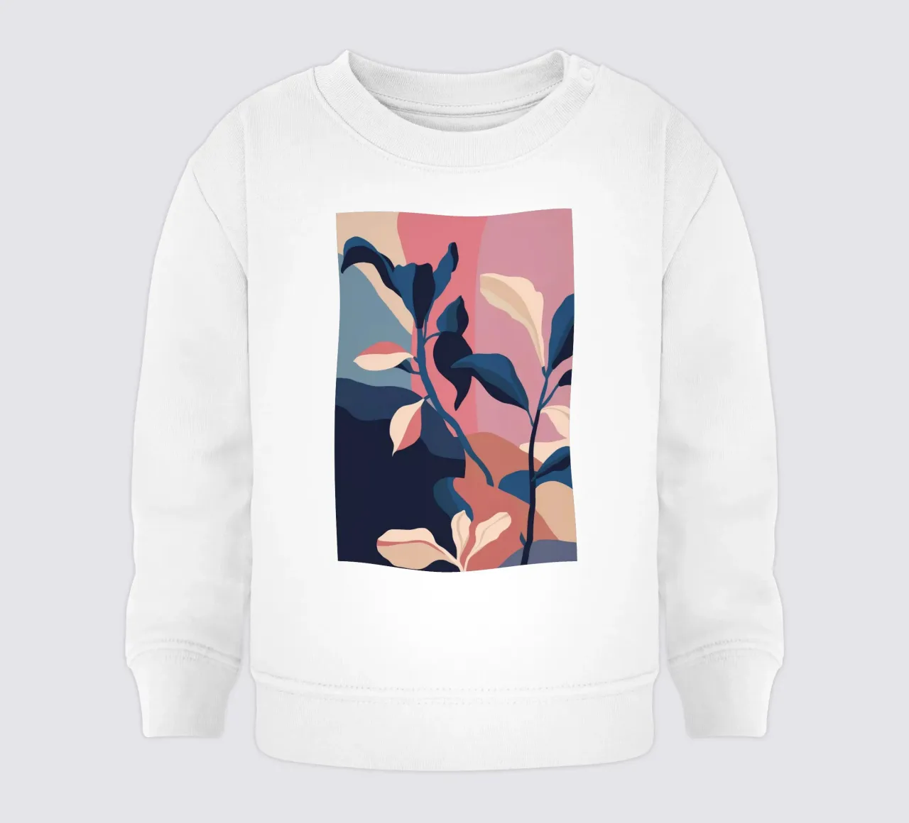 Botanical Abstract Form baby sweatshirt by Lumie Layers