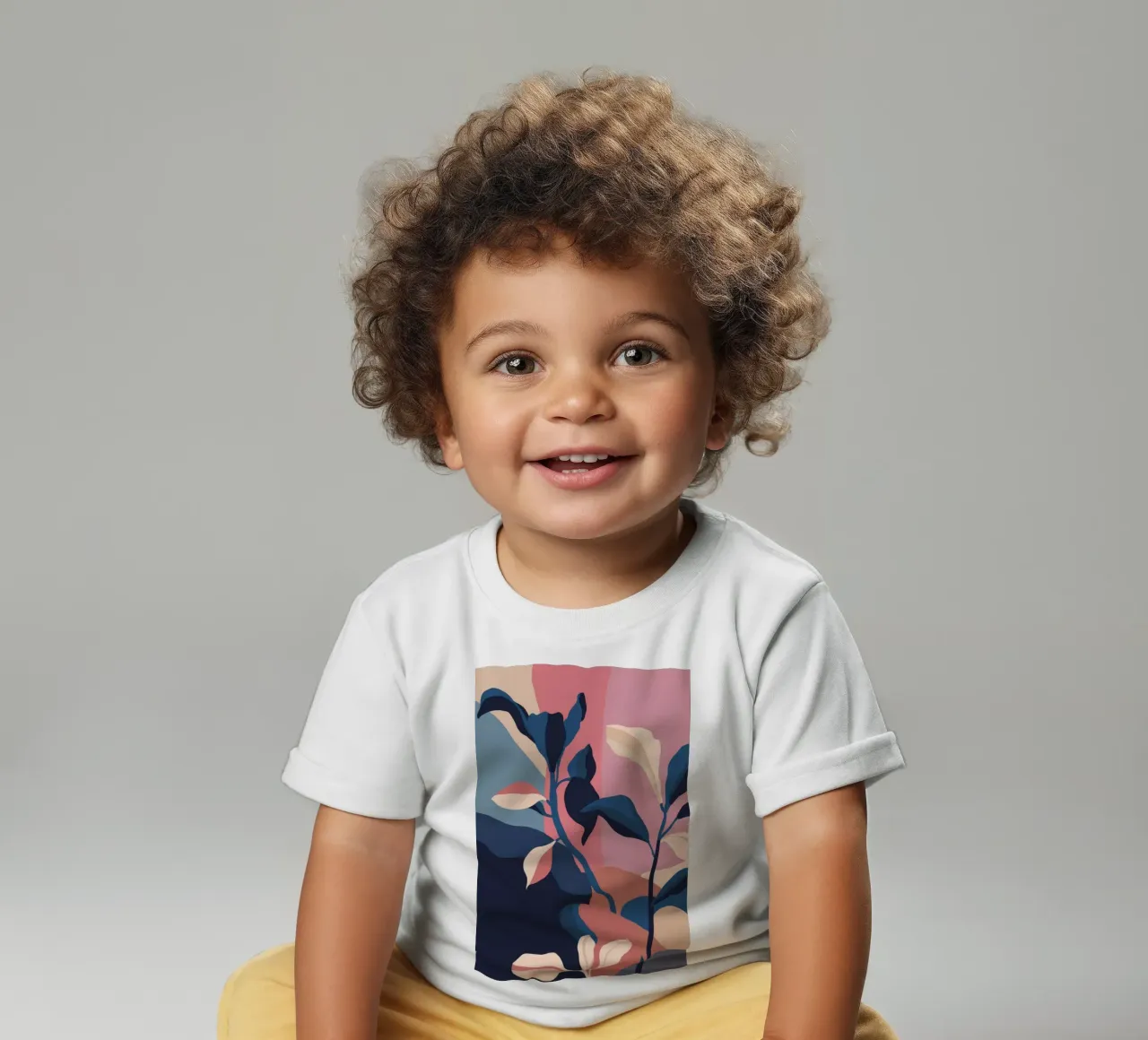 Botanisch Abstract Formulier baby t-shirt van Lumie Layers