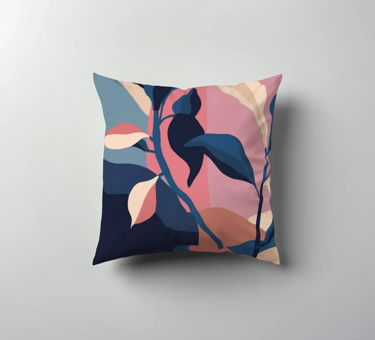 Botanical Abstract Form Kissen von Lumie Layers