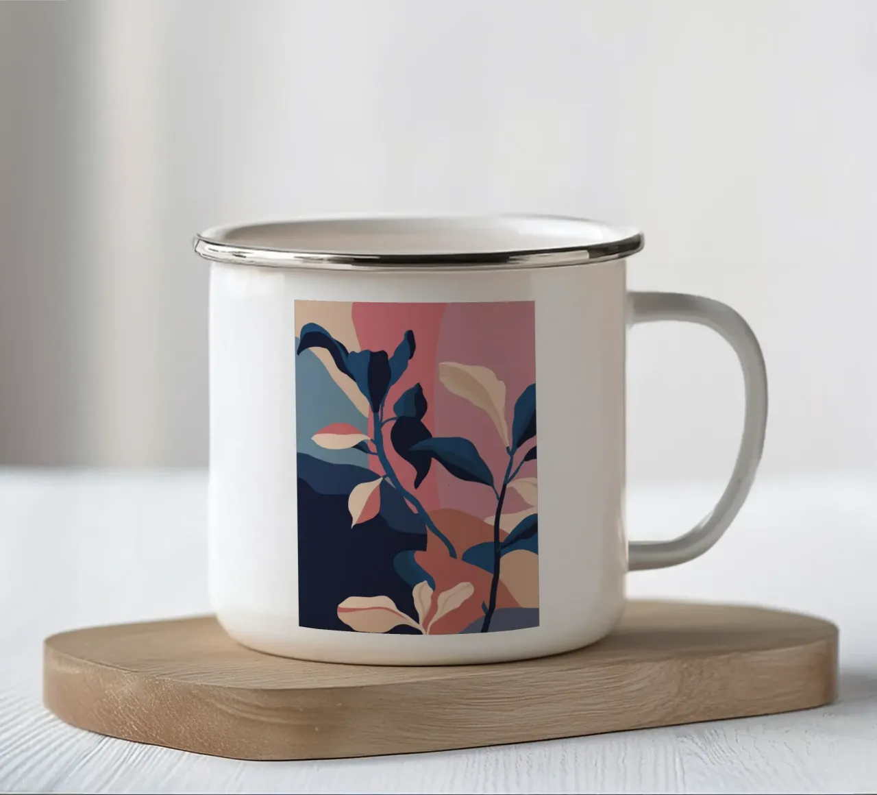 Formulaire de résumé botanique mug en émail de Lumie Layers