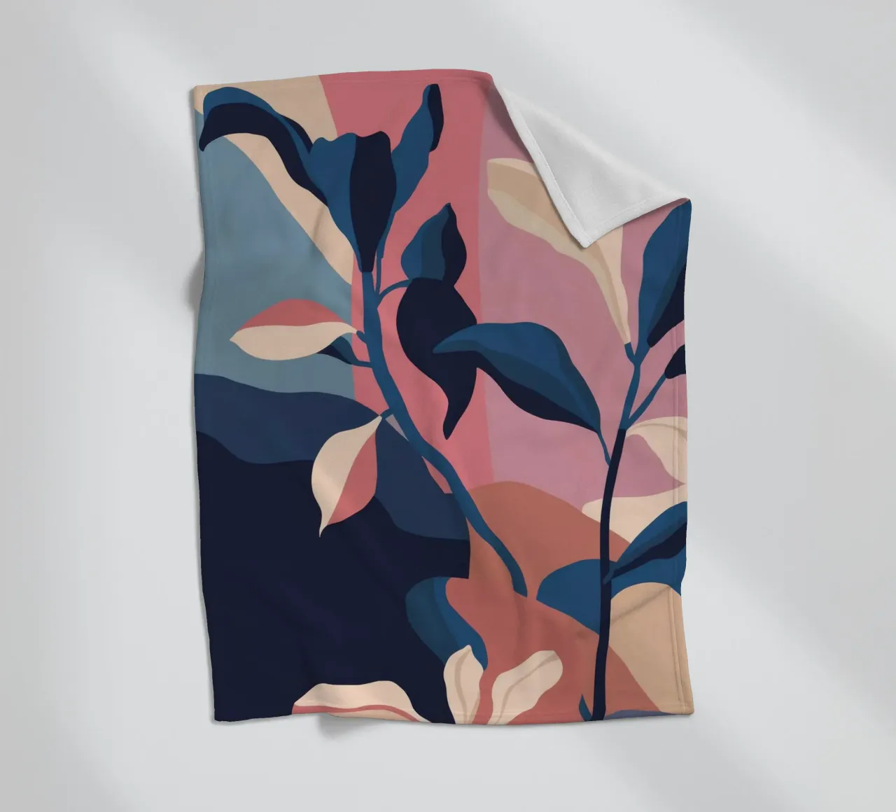 Botanisch Abstract Formulier fleecedeken van Lumie Layers