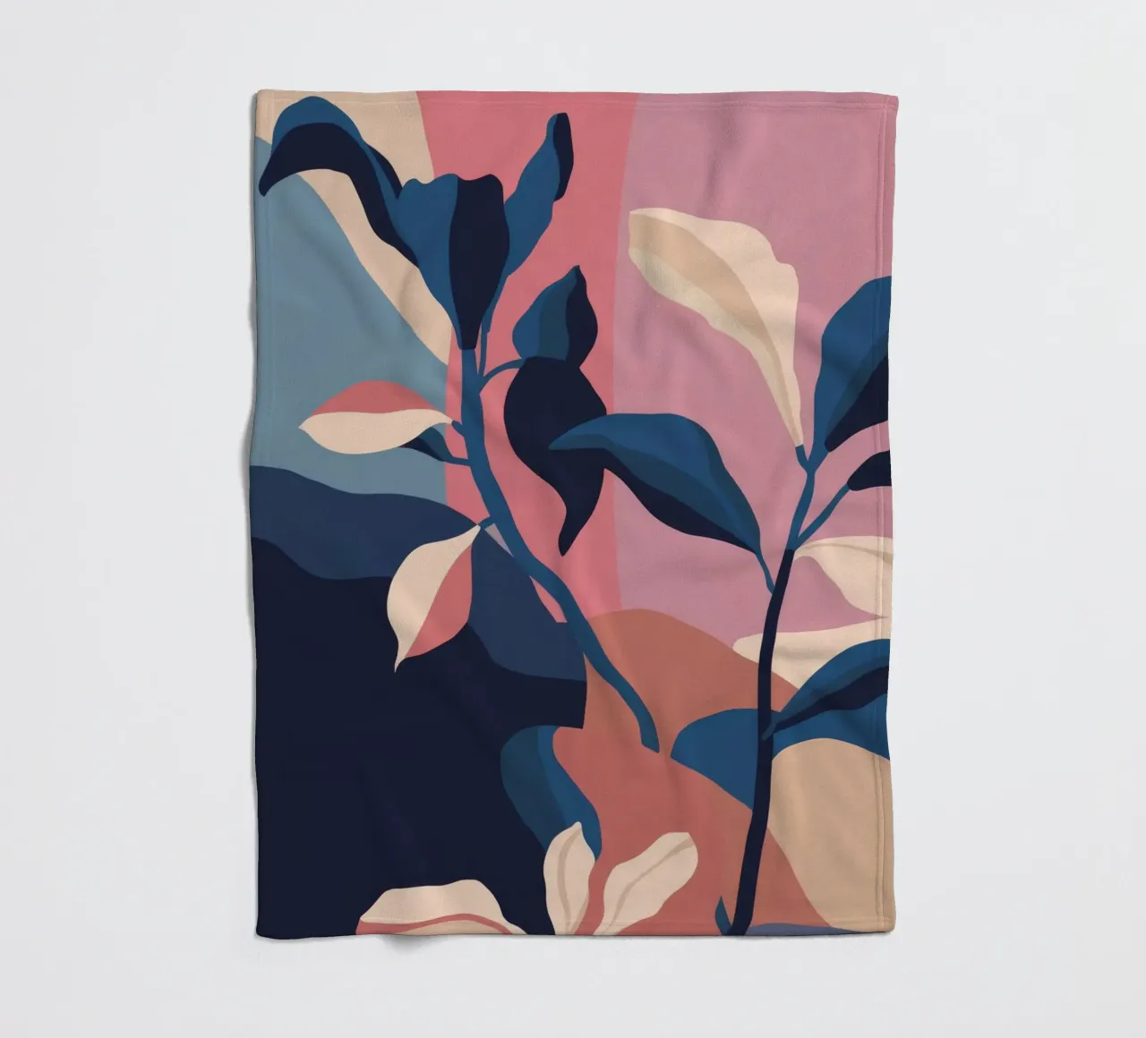 Botanisch Abstract Formulier fleecedeken van Lumie Layers