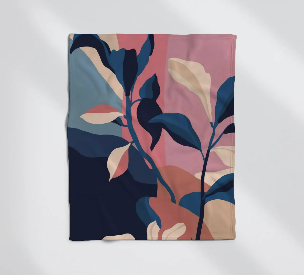Botanisch Abstract Formulier fleecedeken van Lumie Layers