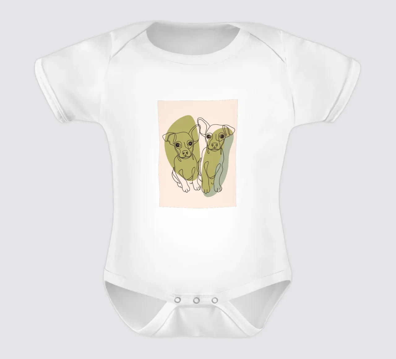 Due cuccioli body neonato maniche corte da RELAXING TOUCH