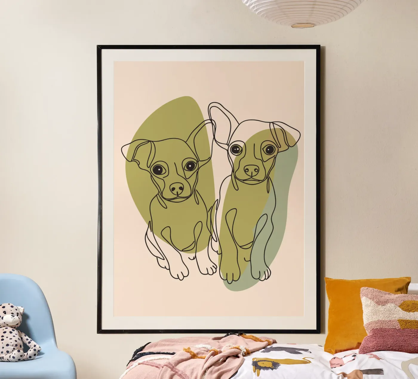 Due cuccioli poster da RELAXING TOUCH