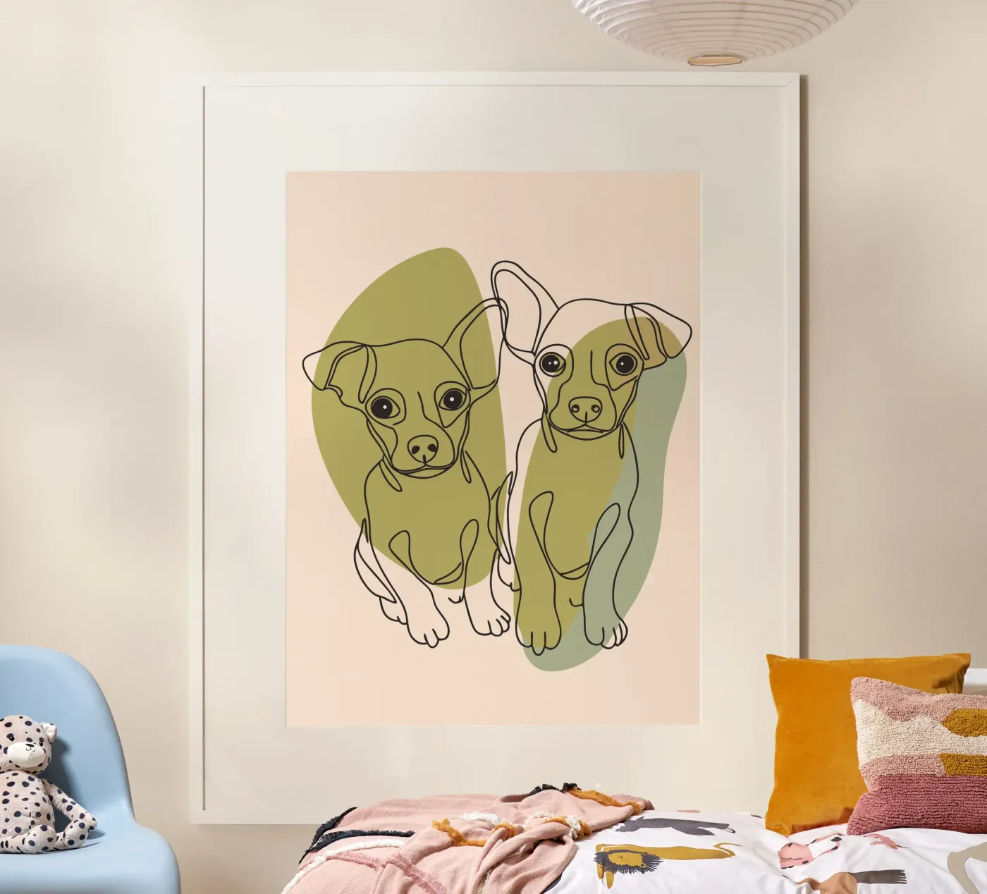 Due cuccioli poster da RELAXING TOUCH
