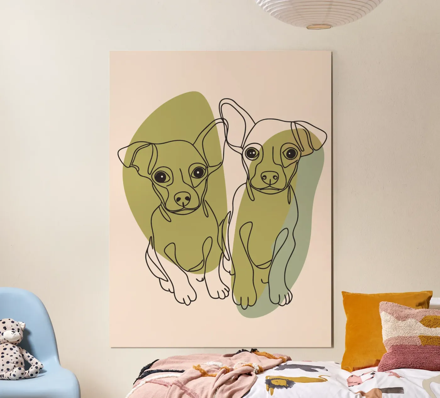 Due cuccioli poster da RELAXING TOUCH
